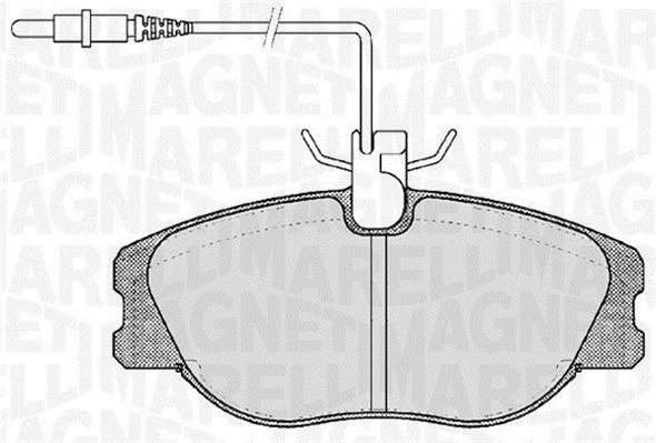 MAGNETI MARELLI Bremseklodser 363916060787 for PEUGEOT LANCIA FIAT