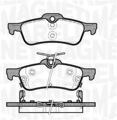 MAGNETI MARELLI Bremseklodser 363916060798 for HONDA