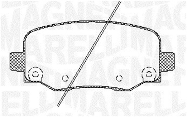 MAGNETI MARELLI Bremseklodser 363916060805 for CHRYSLER JEEP