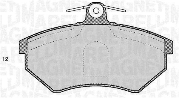 MAGNETI MARELLI Bremseklodser 363916060806 for SKODA VW CHERY