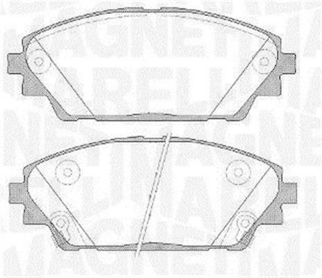MAGNETI MARELLI Bremseklodser 363916060808 for MAZDA MAZDA (CHANGAN)