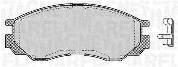 MAGNETI MARELLI Bremseklodser 363916060810 for MITSUBISHI