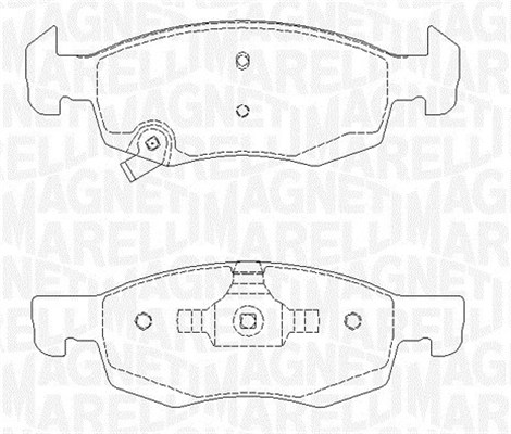 MAGNETI MARELLI Bremseklodser 363916060813 for OPEL
