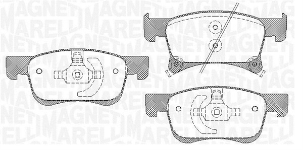 MAGNETI MARELLI Bremseklodser 363916060814 for OPEL BUICK VAUXHALL