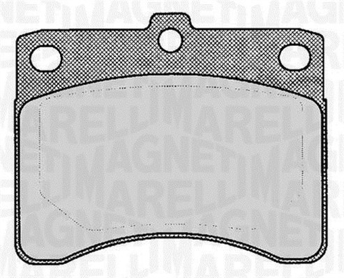 MAGNETI MARELLI Bremseklodser 363916060815 for FORD PIAGGIO DAIHATSU BEDFORD