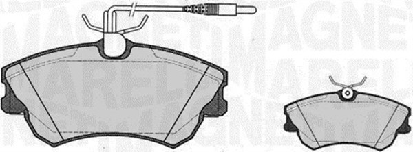 MAGNETI MARELLI Bremseklodser 363916060816 for RENAULT
