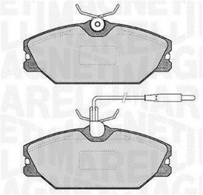 MAGNETI MARELLI Bremseklodser 363916060817 for DAEWOO RENAULT