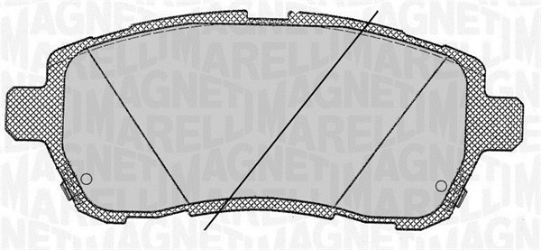 MAGNETI MARELLI Bremseklodser 363916060818 for FORD MAZDA