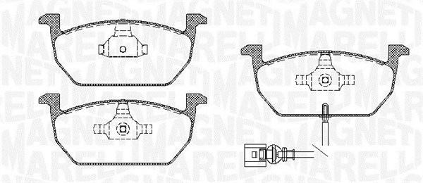 MAGNETI MARELLI Bremseklodser 363916060819 for VW