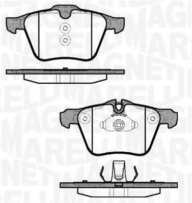 MAGNETI MARELLI Bremseklodser 363916060823 for JAGUAR