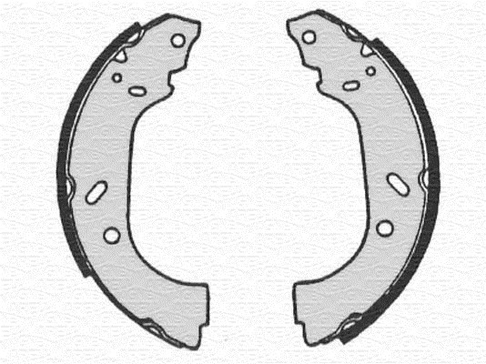 MAGNETI MARELLI Bremsebakke 360219192163 for LANCIA PEUGEOT FIAT