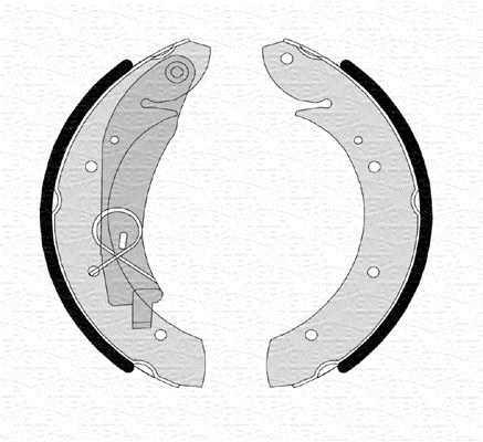 MAGNETI MARELLI Bremsebakke 360219192185 for PEUGEOT