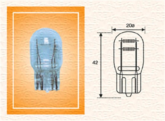 MAGNETI MARELLI Pære 002052400000 for VW TOFAS