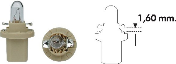 MAGNETI MARELLI Pære 002052800000 for TOFAS