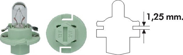 MAGNETI MARELLI Pære 002053100000 for OPEL SEAT TOFAS
