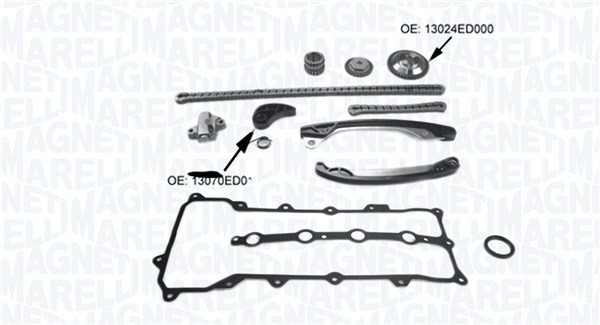 MAGNETI MARELLI Styrekædesæt 341500001290 for NISSAN