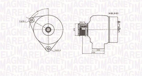 MAGNETI MARELLI Generator 063731209010 for MERCEDES-BENZ