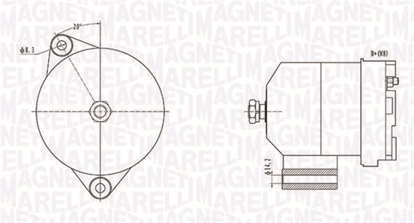 MAGNETI MARELLI Generator 063731586010 for SKODA VW