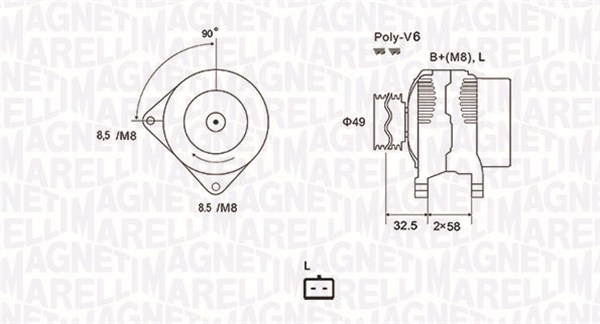 MAGNETI MARELLI Generator 063731627010 for OPEL VOLVO MITSUBISHI NISSAN RENAULT