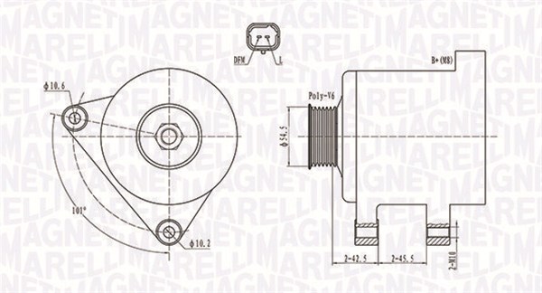 MAGNETI MARELLI Generator 063731761010 for CITROËN/PEUGEOT LANCIA FIAT SUZUKI