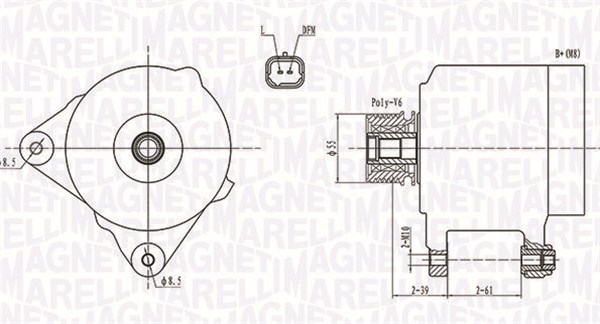 MAGNETI MARELLI Generator 063731762010 for NISSAN RENAULT