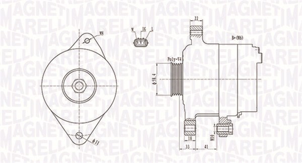 MAGNETI MARELLI Generator 063731793010 for TOYOTA