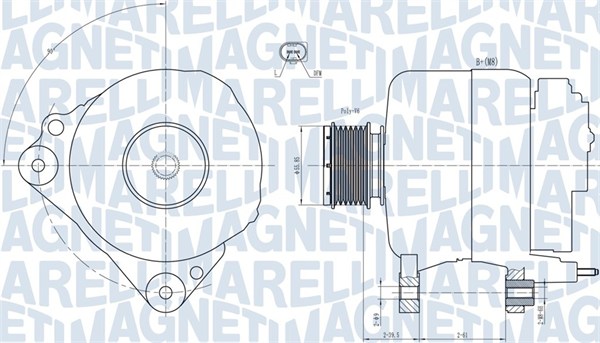 MAGNETI MARELLI Generator 063731810010 for VW