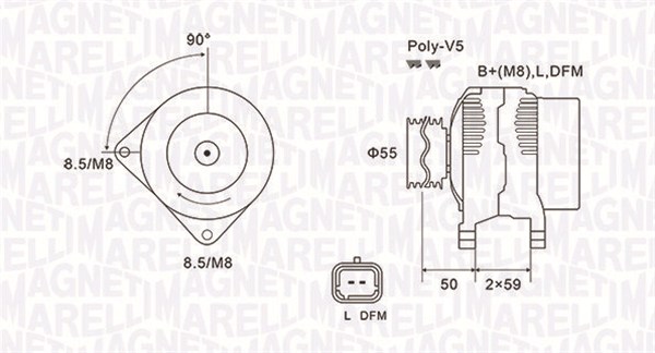 MAGNETI MARELLI Generator 063731823010 for NISSAN RENAULT