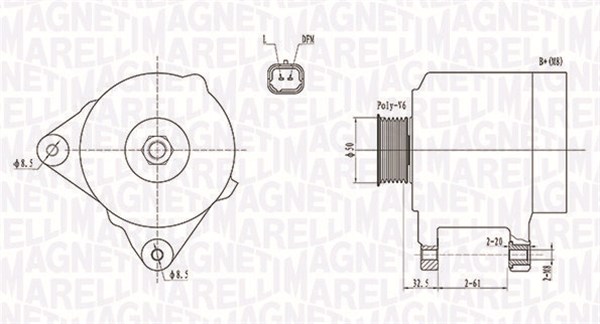 MAGNETI MARELLI Generator 063731824010 for OPEL NISSAN RENAULT RENAULT TRUCKS