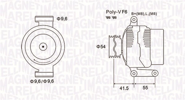 MAGNETI MARELLI Generator 063731862010 for FORD OPEL GENERAL MOTORS FIAT LANCIA