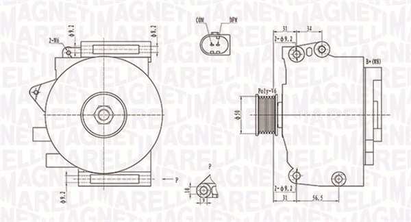 MAGNETI MARELLI Generator 063731859010 for MERCEDES-BENZ