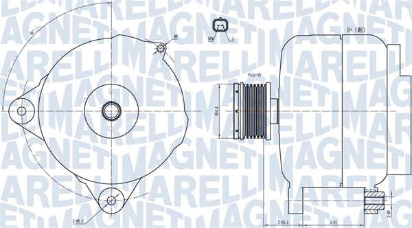 MAGNETI MARELLI Generator 063731876010 for NISSAN DACIA RENAULT TRUCKS RENAULT