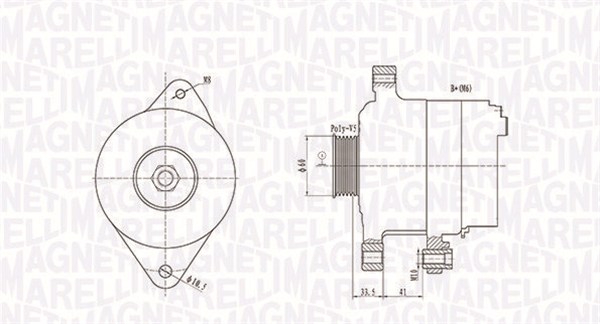 MAGNETI MARELLI Generator 063731891010 for TOYOTA