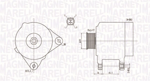 MAGNETI MARELLI Generator 063731907010 for TOYOTA