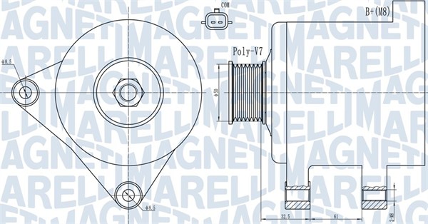 MAGNETI MARELLI Generator 063731918010 for RENAULT TRUCKS RENAULT