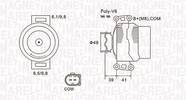 MAGNETI MARELLI Generator 063731953010 for BMW