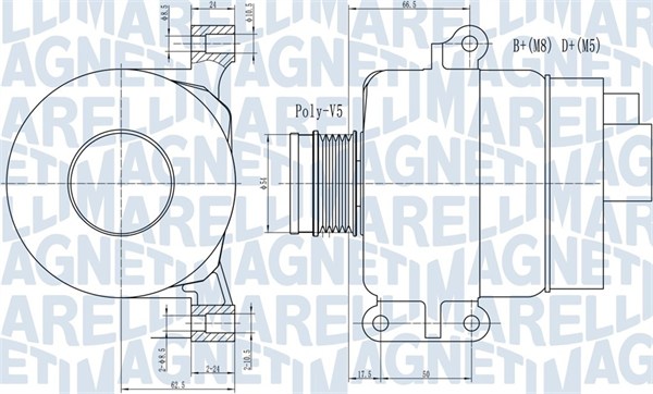 MAGNETI MARELLI Generator 063731969010 for FIAT