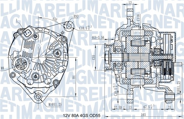 MAGNETI MARELLI Generator 063731977010 for NISSAN