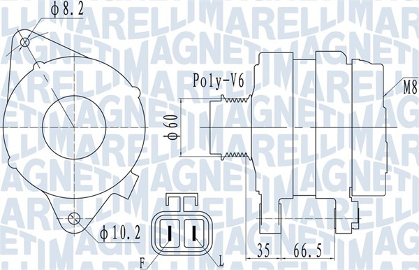 MAGNETI MARELLI Generator 063732010010 for OPEL GENERAL MOTORS ISUZU