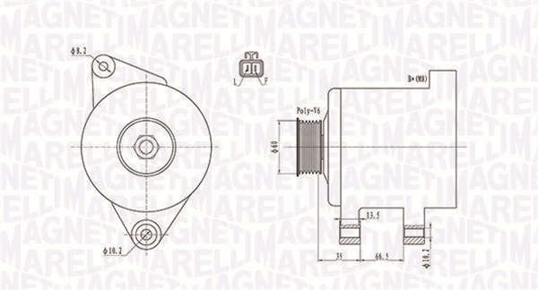 MAGNETI MARELLI Generator 063732017010 for OPEL ISUZU