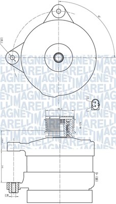 MAGNETI MARELLI Generator 063732188010 for VW SEAT VAG
