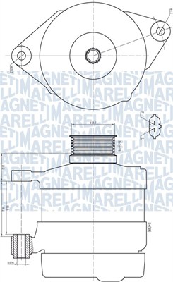 MAGNETI MARELLI Generator 063732192010 for OPEL CHEVROLET