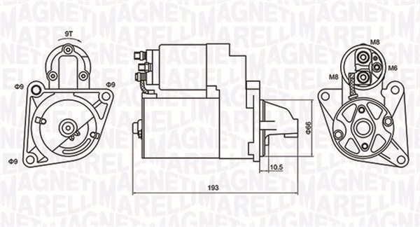MAGNETI MARELLI Starter 063721053010 for FIAT ALFA ROMEO