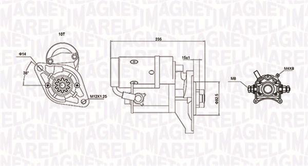 MAGNETI MARELLI Starter 063721089010 for TOYOTA