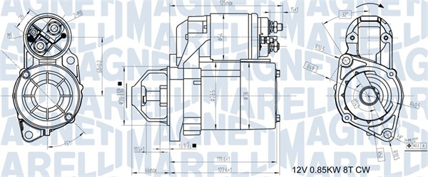 MAGNETI MARELLI Starter 063721117010 for MERCEDES-BENZ