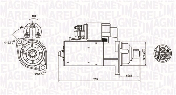 MAGNETI MARELLI Starter 063721181010 for FORD VW SKODA