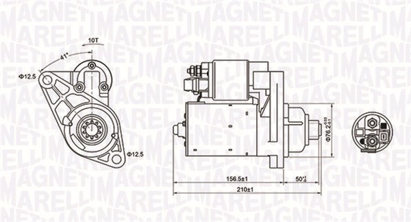MAGNETI MARELLI Starter 063721197010 for VW