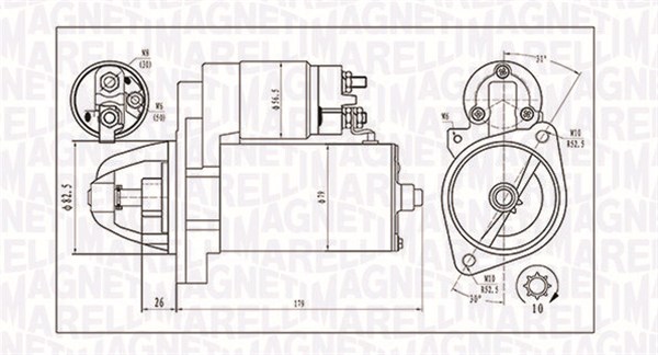 MAGNETI MARELLI Starter 063721202010 for MERCEDES-BENZ