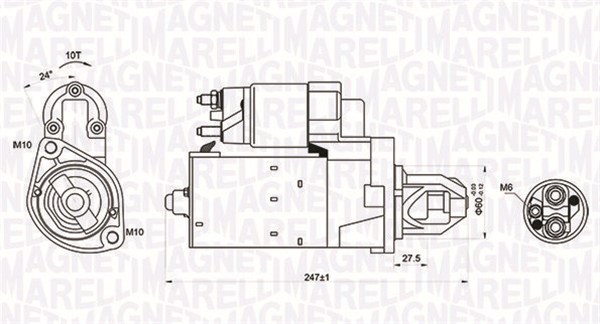 MAGNETI MARELLI Starter 063721249010 for MERCEDES-BENZ
