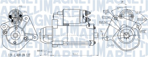 MAGNETI MARELLI Starter 063721275010 for FORD MAZDA